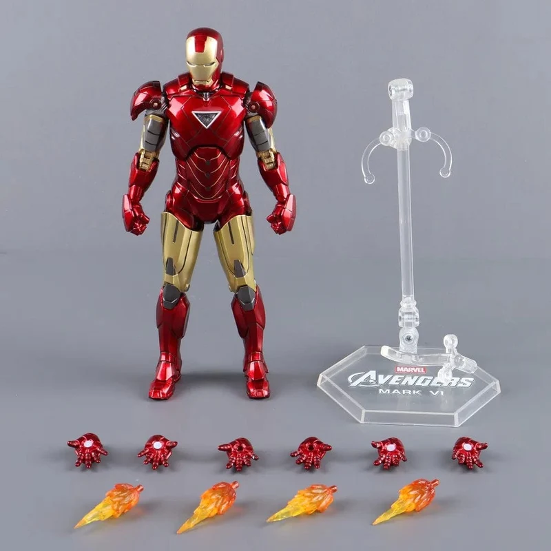 ZD Toys Iron Man Serie Gelenkbeweglich MK1 MK2 MK3 MK4 MK5 MK6 MK7 MK42 MK43 MK50 Film Actionfigur 7 Zoll Mark Dolls