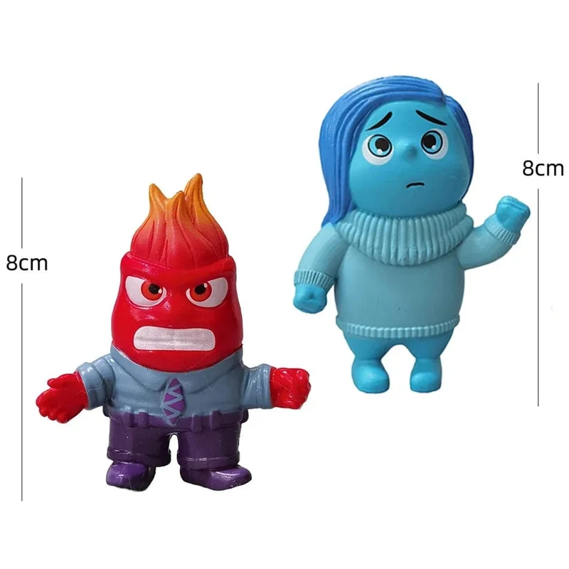 6 Teile/satz Neue Inside Out 2 Action Figur Spielzeug Cartoon Film Freude Angst Wut Traurigkeit Ekel Angst Modell Puppe Figuren Kinder geschenk