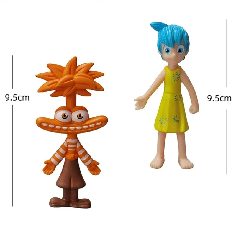 6 Teile/satz Neue Inside Out 2 Action Figur Spielzeug Cartoon Film Freude Angst Wut Traurigkeit Ekel Angst Modell Puppe Figuren Kinder geschenk