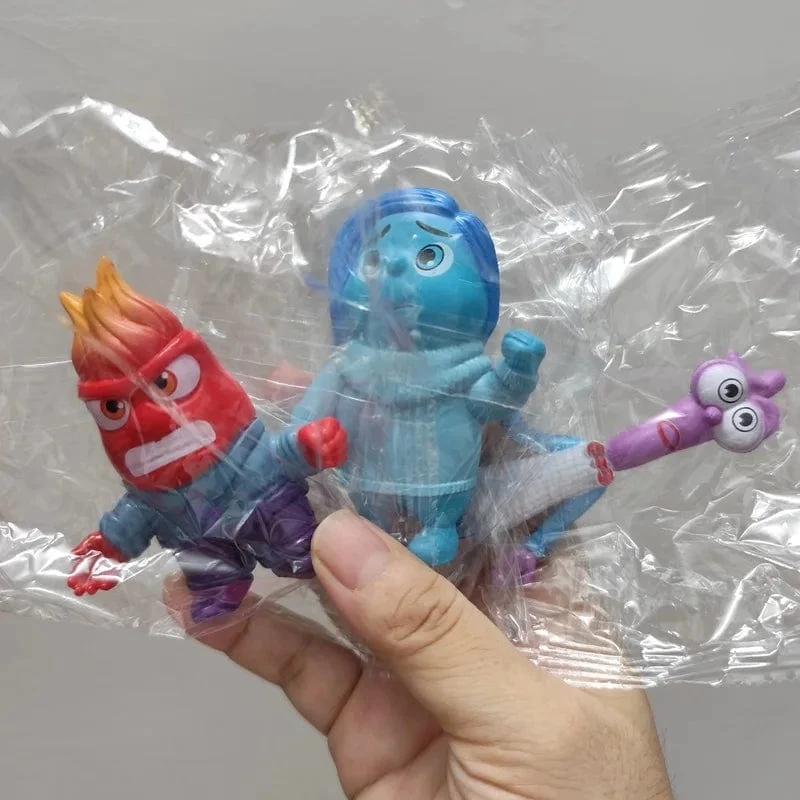 6 Teile/satz Neue Inside Out 2 Action Figur Spielzeug Cartoon Film Freude Angst Wut Traurigkeit Ekel Angst Modell Puppe Figuren Kinder geschenk