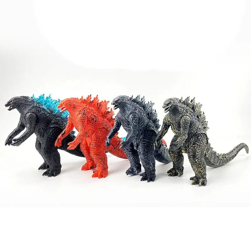 4 Farben Actionfigur Godzilla Film 15 cm PVC Modell König der Monster Gojira Weichkleber Bewegliche Gelenke Spielzeug für Kind Junge Geschenk
