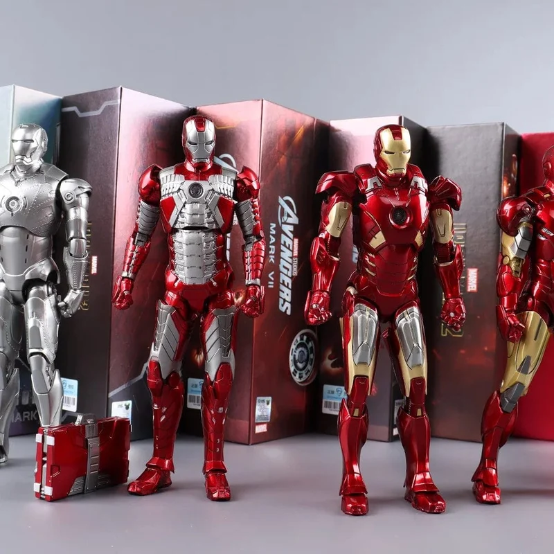 ZD Toys Iron Man Serie Gelenkbeweglich MK1 MK2 MK3 MK4 MK5 MK6 MK7 MK42 MK43 MK50 Film Actionfigur 7 Zoll Mark Dolls