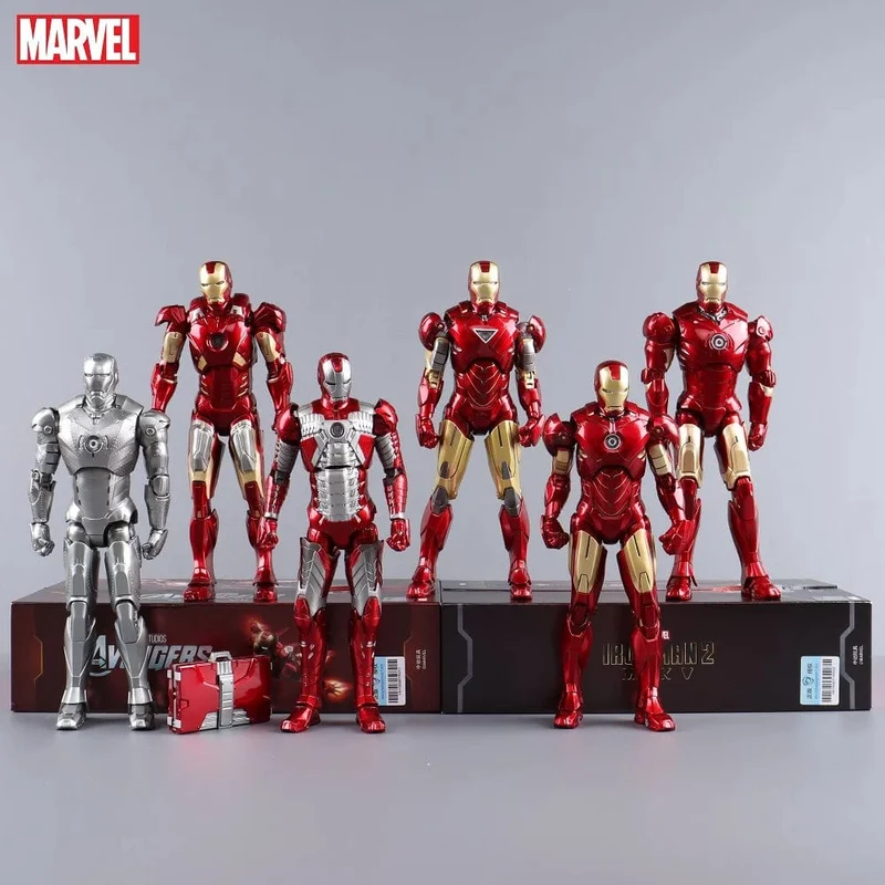 ZD Toys Iron Man Serie Gelenkbeweglich MK1 MK2 MK3 MK4 MK5 MK6 MK7 MK42 MK43 MK50 Film Actionfigur 7 Zoll Mark Dolls