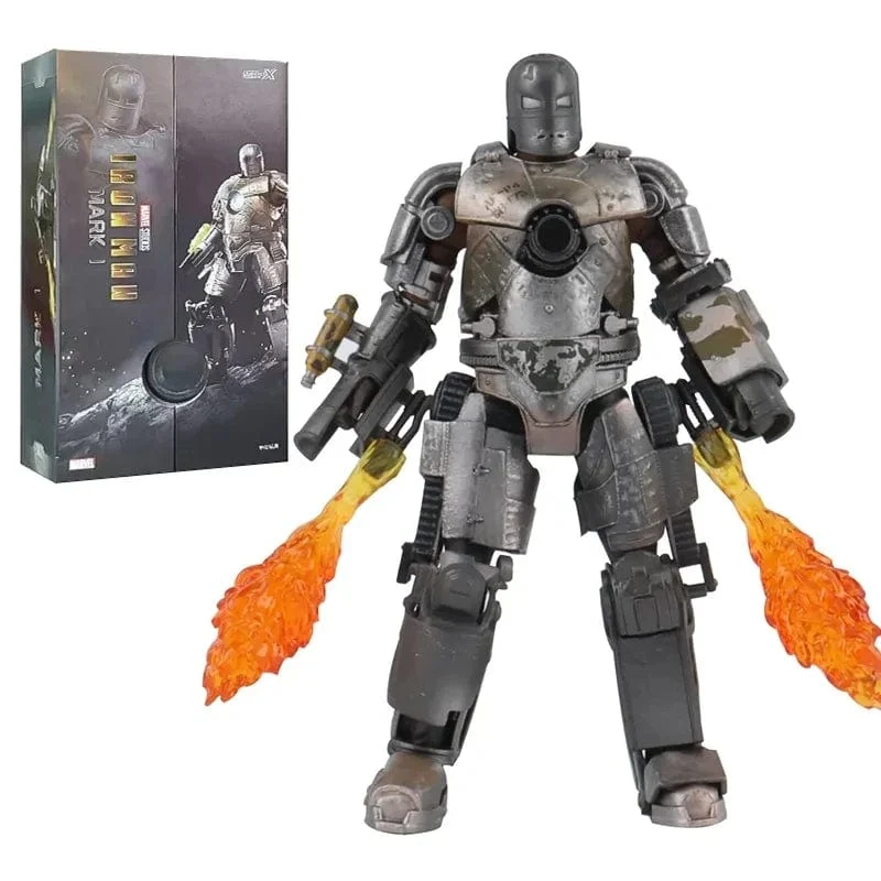 ZD Toys Iron Man Serie Gelenkbeweglich MK1 MK2 MK3 MK4 MK5 MK6 MK7 MK42 MK43 MK50 Film Actionfigur 7 Zoll Mark Dolls
