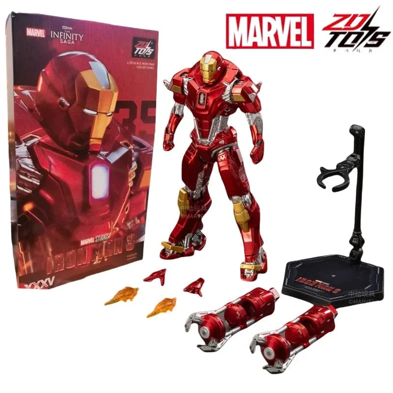 ZD Toys Iron Man Serie Gelenkbeweglich MK1 MK2 MK3 MK4 MK5 MK6 MK7 MK42 MK43 MK50 Film Actionfigur 7 Zoll Mark Dolls