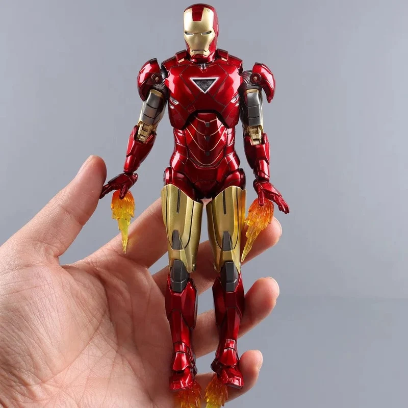 ZD Toys Iron Man Serie Gelenkbeweglich MK1 MK2 MK3 MK4 MK5 MK6 MK7 MK42 MK43 MK50 Film Actionfigur 7 Zoll Mark Dolls