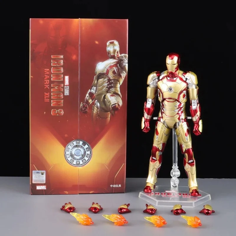 ZD Toys Iron Man Serie Gelenkbeweglich MK1 MK2 MK3 MK4 MK5 MK6 MK7 MK42 MK43 MK50 Film Actionfigur 7 Zoll Mark Dolls