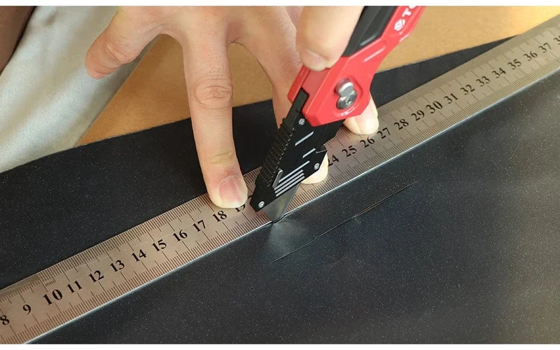 T TOVIA Klappmesser, auswechselbares Universalmesser für Kabelkartons, Kartons, Schneidegriff, Messerklingen, Outdoor-Handwerkzeug