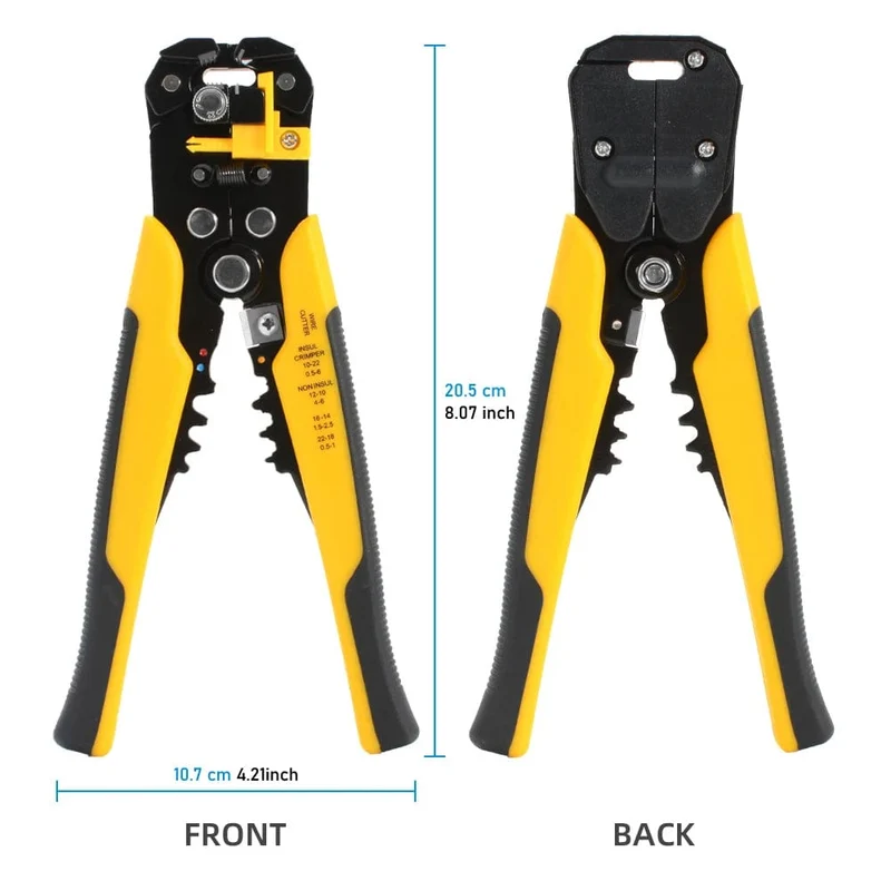 Crimper-Kabelschneider, einstellbar, automatischer Abisolierer, multifunktionale Abisolier-Crimpzange, Terminal-Handwerkzeug