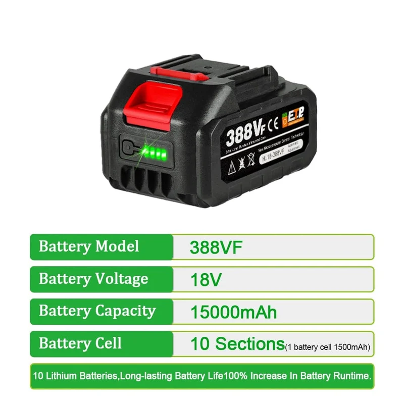 3500W 200Bar bürstenlose Hochdruck-Autowaschpistole 6-in-1-Schaumgenerator-Reinigungsmaschine für Makita 18V-Batterie