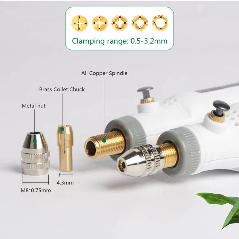 3-Gang-USB-Kabellos-Rotationswerkzeug Dremel DIY Mini-Bohrmaschine Gravierstift Elektrischer USB-Mini-Kabellos-Bohrer mit Zubehör-Set