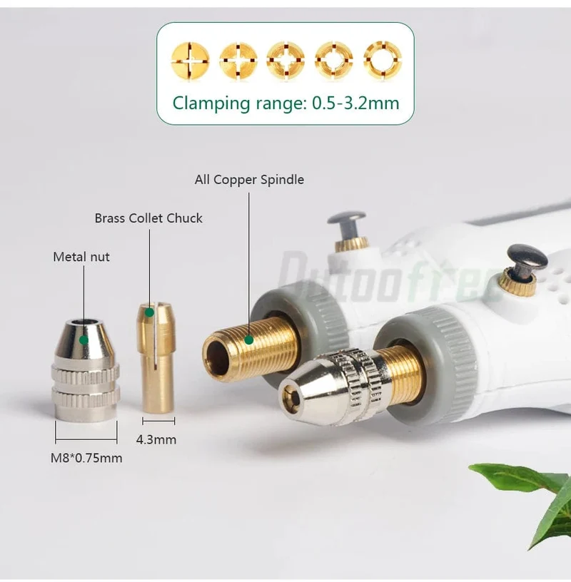 3-Gang-USB-Kabellos-Rotationswerkzeug Dremel DIY Mini-Bohrmaschine Gravierstift Elektrischer USB-Mini-Kabellos-Bohrer mit Zubehör-Set
