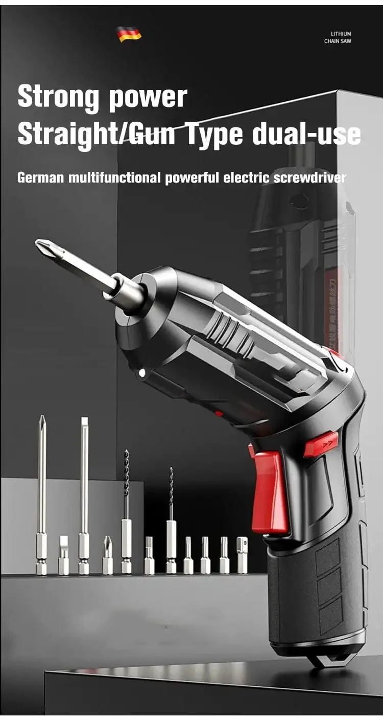 4.2 V Elektrische Bohrmaschine Schnurloses Elektrowerkzeug-Set Haushaltswartungsreparatur 1800 mAh Lithiumbatterie Mini-Haushaltsschraubendreher