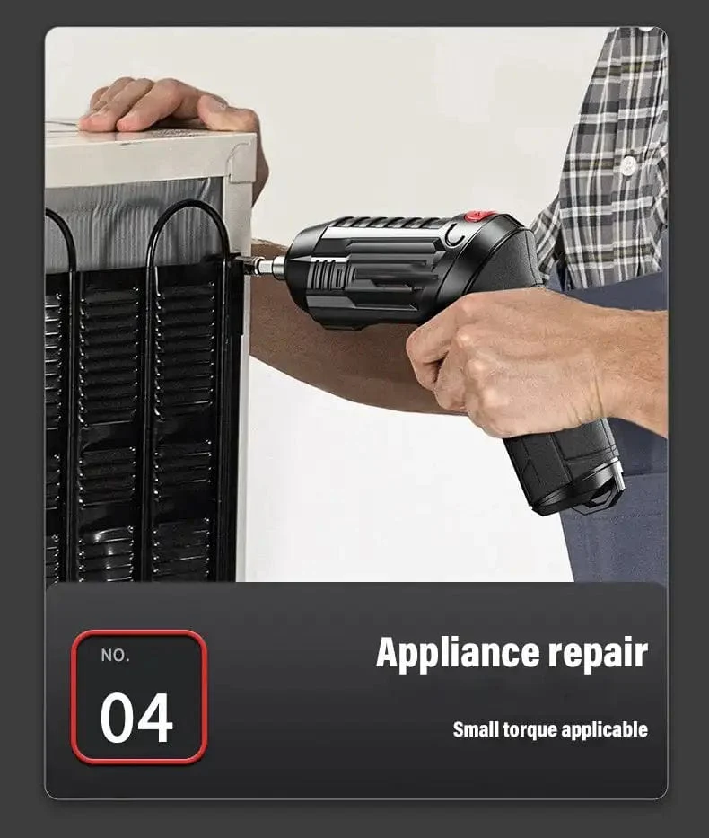 4.2 V Elektrische Bohrmaschine Schnurloses Elektrowerkzeug-Set Haushaltswartungsreparatur 1800 mAh Lithiumbatterie Mini-Haushaltsschraubendreher