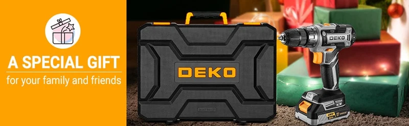 DEKO Akku-Bohrschrauber-Set: 20-V-Bohrmaschine mit Akku-Bohrschrauber