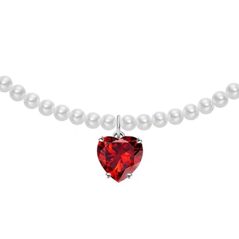YWZIXLN 2021 Trend Elegante Schmuck Hochzeit Große Perle Halskette Für Frauen Mode Weiß Imitation Perle Halsband Halskette N0179