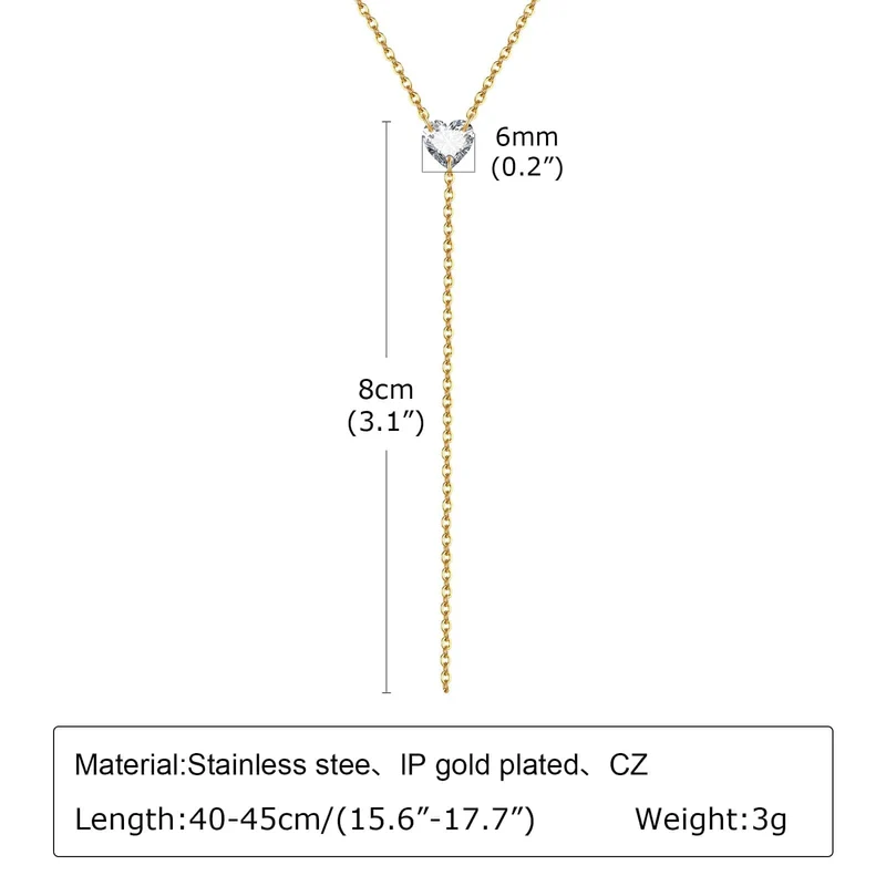Vergoldete Lasso-Halskette für Damen, doppelte Lasso-Halskette mit langem Tropfenanhänger, modische Geschenke