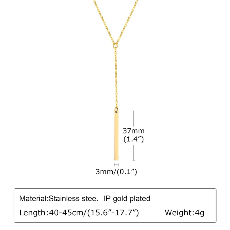 Vergoldete Lasso-Halskette für Damen, doppelte Lasso-Halskette mit langem Tropfenanhänger, modische Geschenke