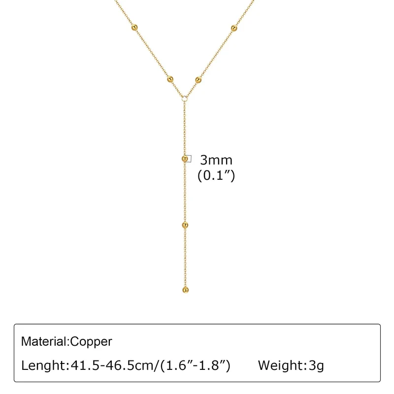 Vergoldete Lasso-Halskette für Damen, doppelte Lasso-Halskette mit langem Tropfenanhänger, modische Geschenke