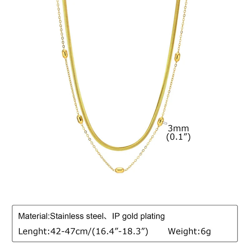 Vergoldete Lasso-Halskette für Damen, doppelte Lasso-Halskette mit langem Tropfenanhänger, modische Geschenke