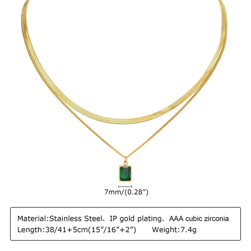Vergoldete Lasso-Halskette für Damen, doppelte Lasso-Halskette mit langem Tropfenanhänger, modische Geschenke