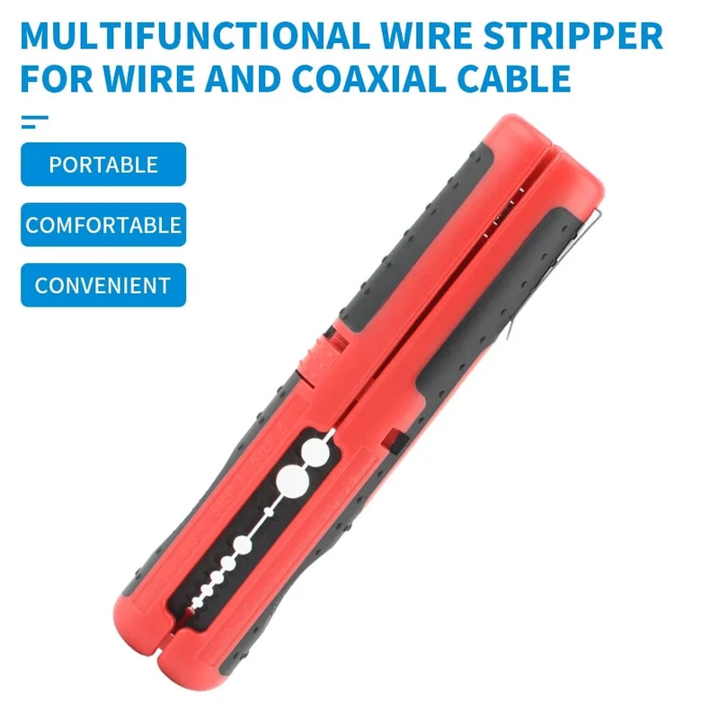 Multifunktionale Kabelabisolierzange, Zange, Handwerkzeug, Hardware-Werkzeug, tragbarer Anti-Rutsch-Griff, Streifen-Stiftclip