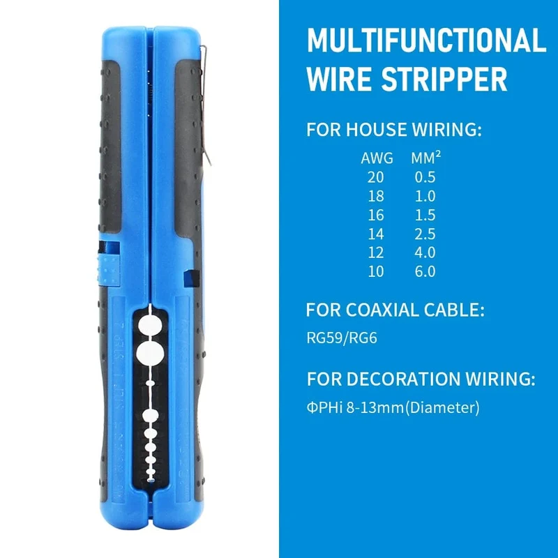Multifunktionale Kabelabisolierzange, Zange, Handwerkzeug, Hardware-Werkzeug, tragbarer Anti-Rutsch-Griff, Streifen-Stiftclip