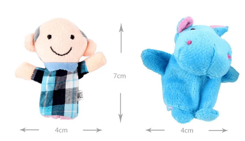 Baby Plüsch Spielzeug Finger Puppen Erzählen Geschichte Requisiten 10 stücke Tiere oder 6 stücke Familie Puppe Kinder Spielzeug Kinder Geschenk GYH