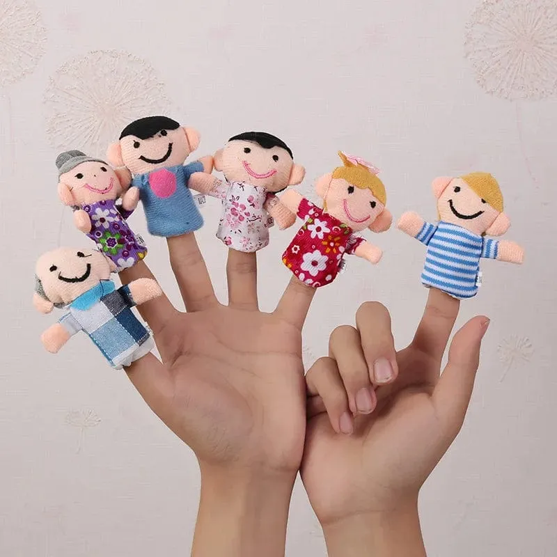 Baby Plüsch Spielzeug Finger Puppen Erzählen Geschichte Requisiten 10 stücke Tiere oder 6 stücke Familie Puppe Kinder Spielzeug Kinder Geschenk GYH