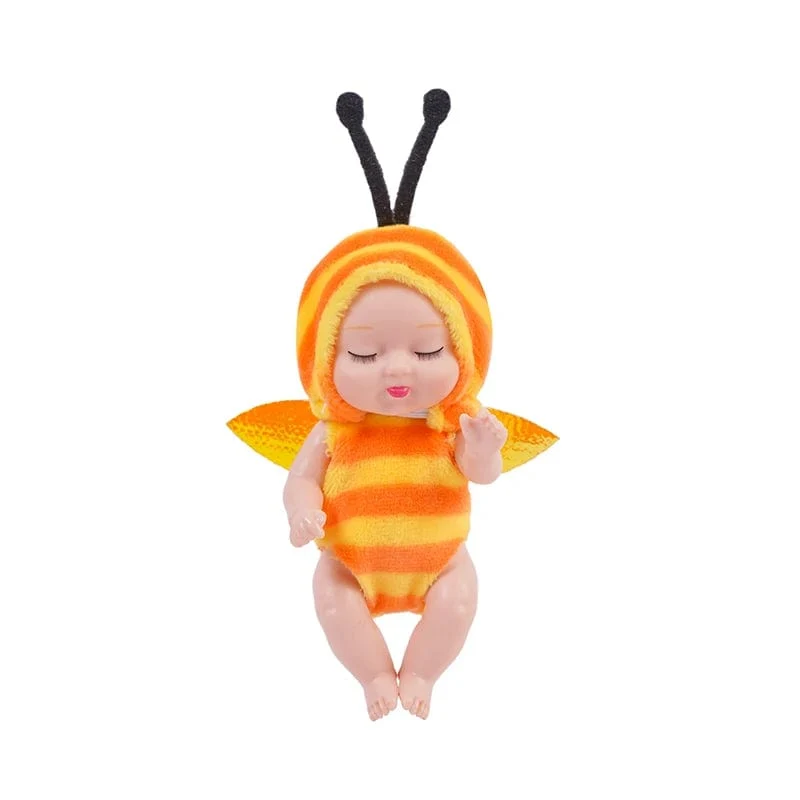 1 stücke 13 cm Schlaf Baby Puppe Neue Mode Simulation Wiedergeburt Puppen Mini Nette Puppe Cartoon Tier Kinder Spielzeug für Kinder Geburtstag Geschenk