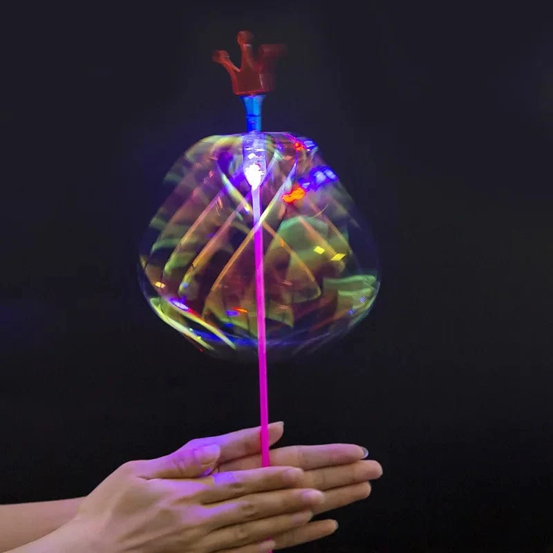 3/5 Stücke Magic Twist Seifenblasenstab Regenbogen Led Leuchtender Seifenblasenstab Bunter Seifenblasenstab Leuchtendes Spielzeug Für Kinder Hochzeitsfeier Geschenke