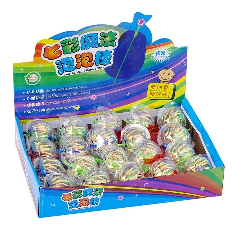 3/5 Stücke Magic Twist Seifenblasenstab Regenbogen Led Leuchtender Seifenblasenstab Bunter Seifenblasenstab Leuchtendes Spielzeug Für Kinder Hochzeitsfeier Geschenke