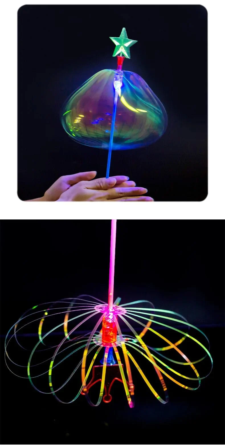 3/5 Stücke Magic Twist Seifenblasenstab Regenbogen Led Leuchtender Seifenblasenstab Bunter Seifenblasenstab Leuchtendes Spielzeug Für Kinder Hochzeitsfeier Geschenke