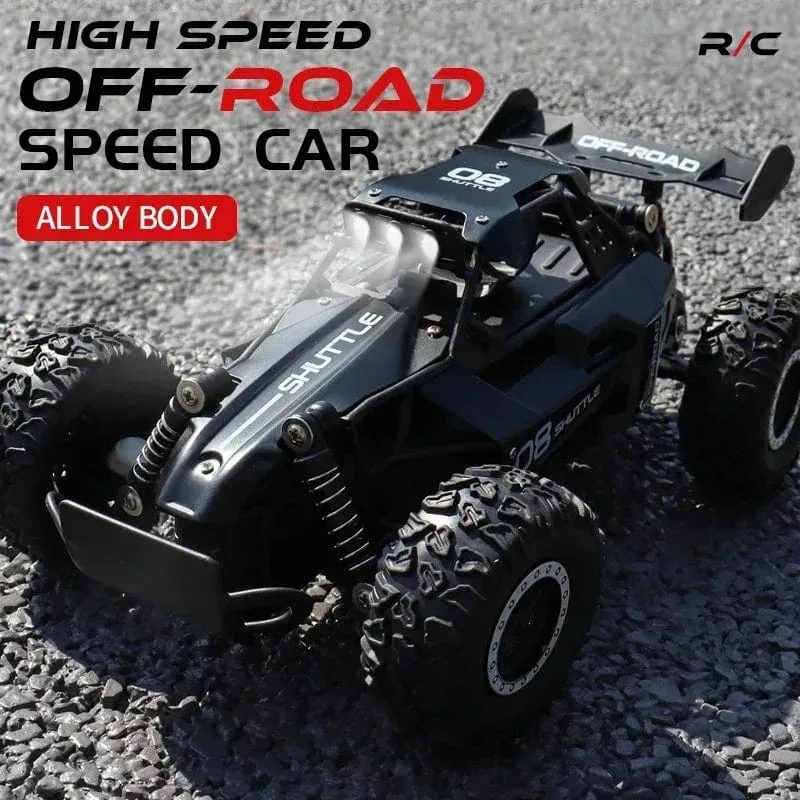 Neues RC-Auto 1:16 2WD mit LED-Licht 2.4G 20KM/H High Speed ​​Offroad-Kletterauto mit Fernbedienung Spielzeug Geschenke für Jungen Mädchen Kinder