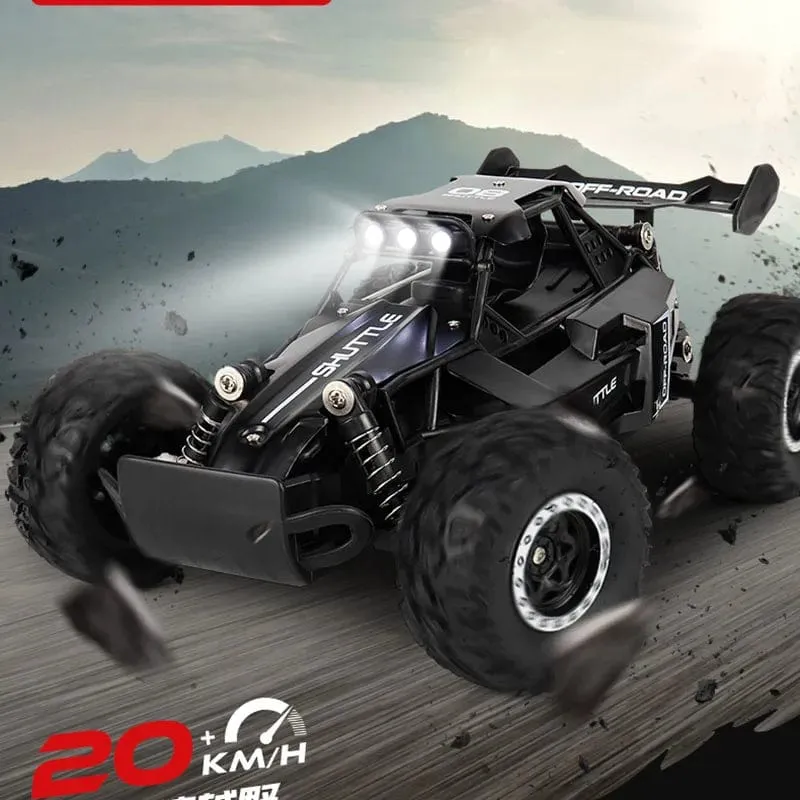 Neues RC-Auto 1:16 2WD mit LED-Licht 2.4G 20KM/H High Speed ​​Offroad-Kletterauto mit Fernbedienung Spielzeug Geschenke für Jungen Mädchen Kinder