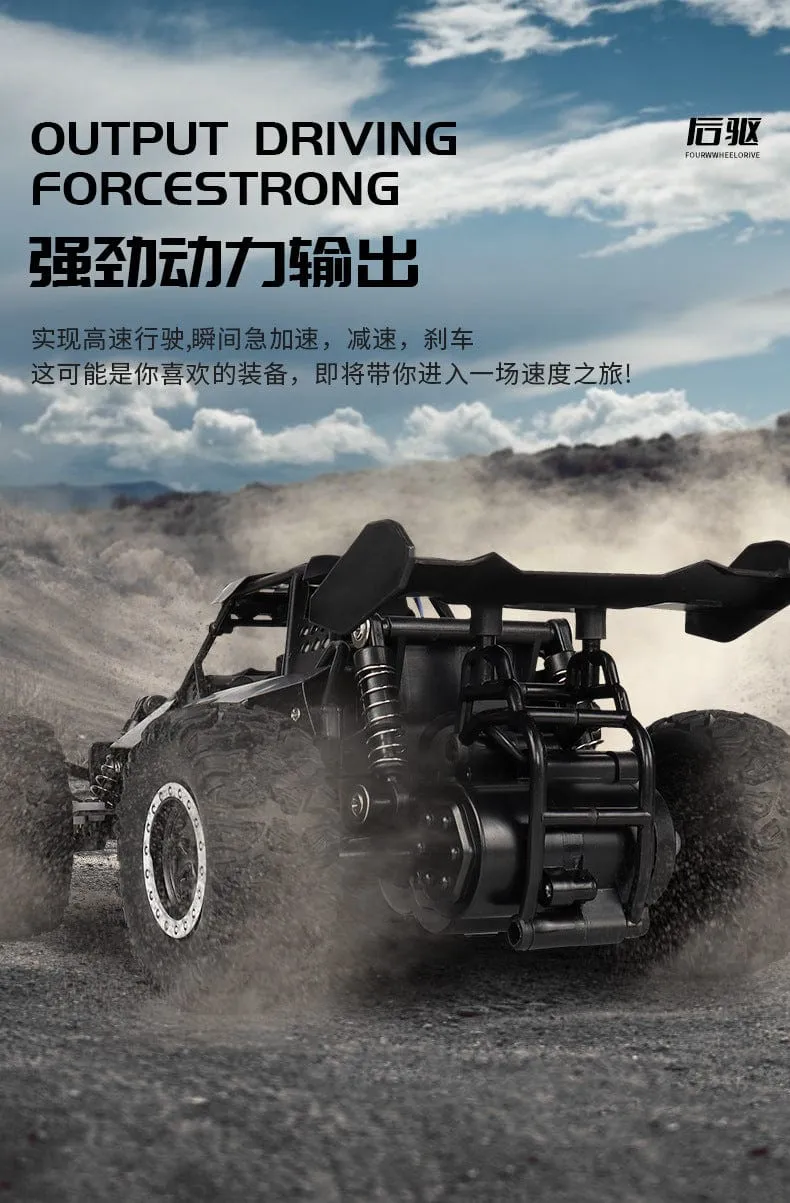 Neues RC-Auto 1:16 2WD mit LED-Licht 2.4G 20KM/H High Speed ​​Offroad-Kletterauto mit Fernbedienung Spielzeug Geschenke für Jungen Mädchen Kinder