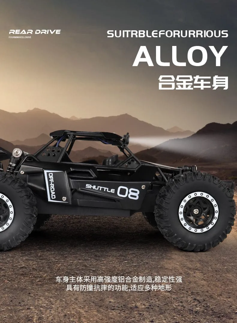 Neues RC-Auto 1:16 2WD mit LED-Licht 2.4G 20KM/H High Speed ​​Offroad-Kletterauto mit Fernbedienung Spielzeug Geschenke für Jungen Mädchen Kinder
