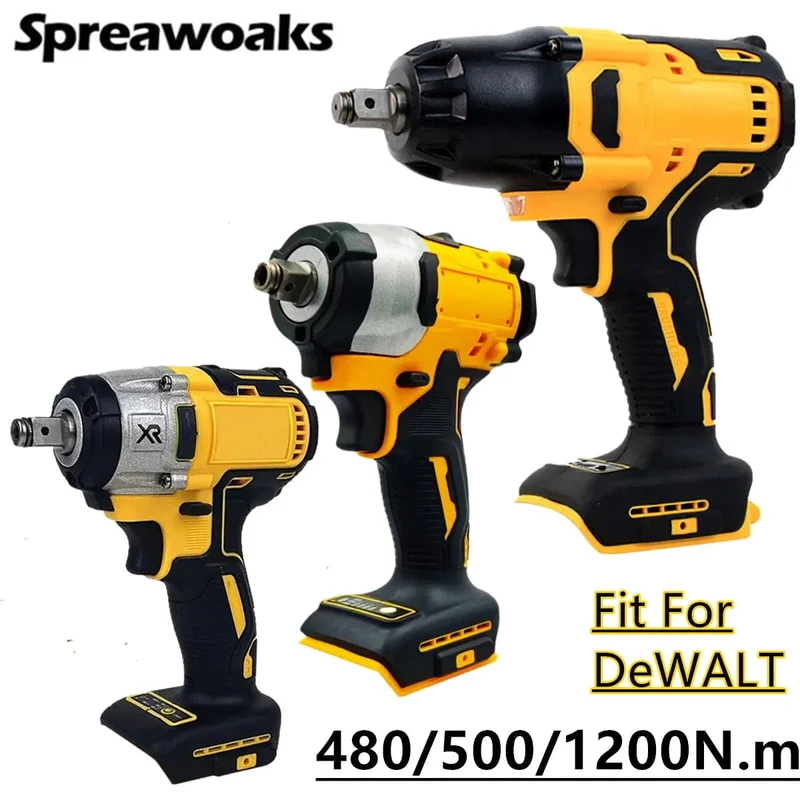 480/500/1200N.m Bürstenloser Schlagschrauber Elektrischer Akkuschrauber Autoreparatur 1/2 Zoll Elektrowerkzeuge für Dewalt 18V 20V Batterie
