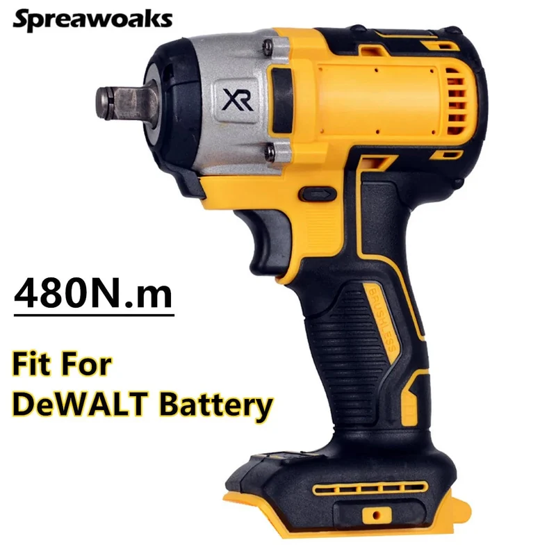 480/500/1200N.m Bürstenloser Schlagschrauber Elektrischer Akkuschrauber Autoreparatur 1/2 Zoll Elektrowerkzeuge für Dewalt 18V 20V Batterie