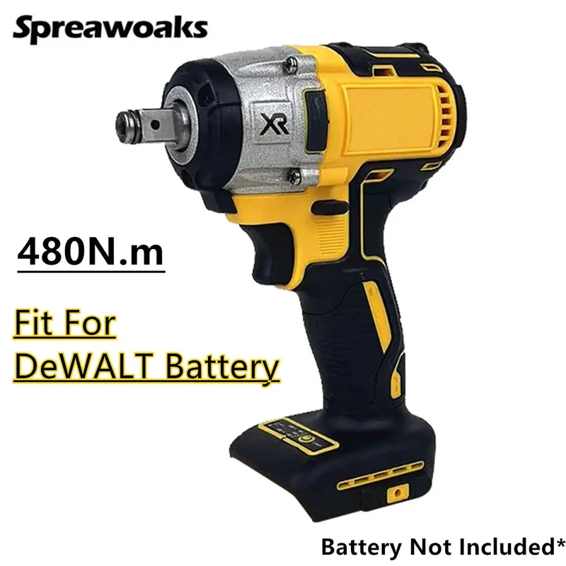 480/500/1200N.m Bürstenloser Schlagschrauber Elektrischer Akkuschrauber Autoreparatur 1/2 Zoll Elektrowerkzeuge für Dewalt 18V 20V Batterie