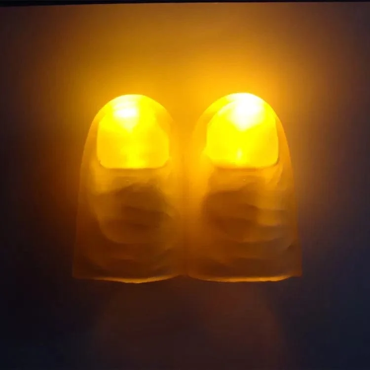 Magische Daumen, Leuchtspielzeug für Erwachsene, Zaubertrick-Requisiten, blaues Licht, LED, blinkende Finger, Halloween-Party-Spielzeug für Kinder