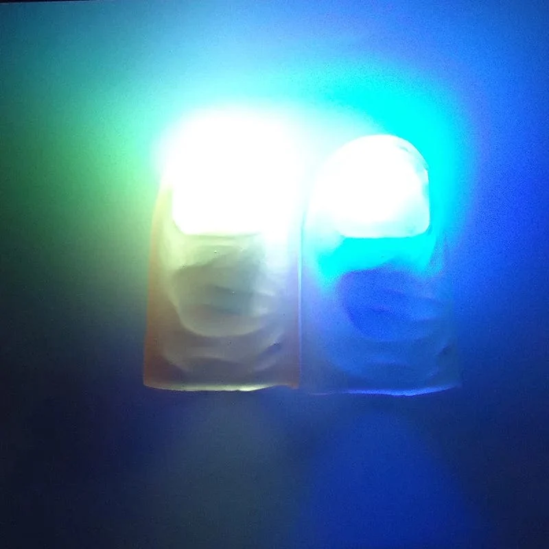 Magische Daumen, Leuchtspielzeug für Erwachsene, Zaubertrick-Requisiten, blaues Licht, LED, blinkende Finger, Halloween-Party-Spielzeug für Kinder