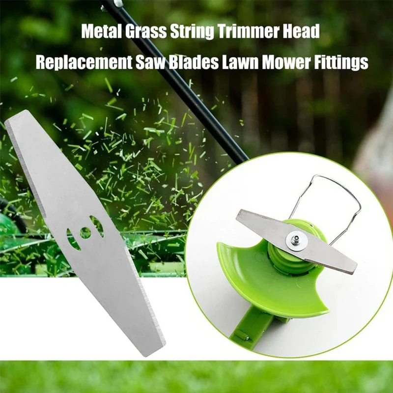 Gerades Metallsägeblatt, Klinge für elektrischen Rasenmäher, allgemeines Zubehör für Rasenmäher, Grasschneidekopf, Metallklinge, Gartenwerkzeug