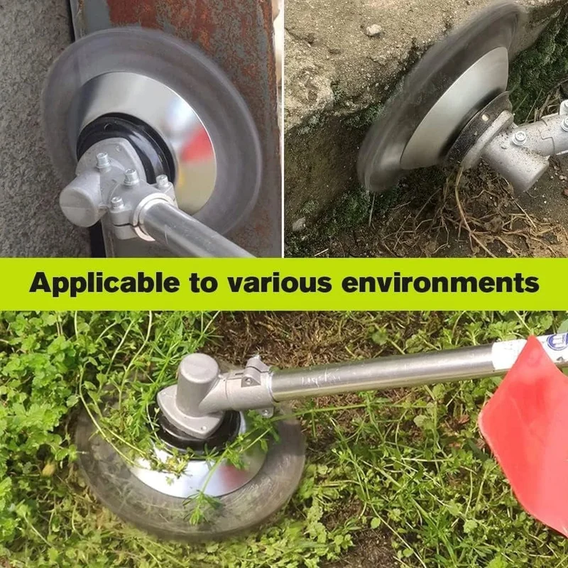 6/8 Zoll Upgrade Unkrautbürstenschneiderkopf Rasenmäher Universal-Rasentrimmerkopf Stahldraht-Radbürstenscheibe Gartentrimmerköpfe
