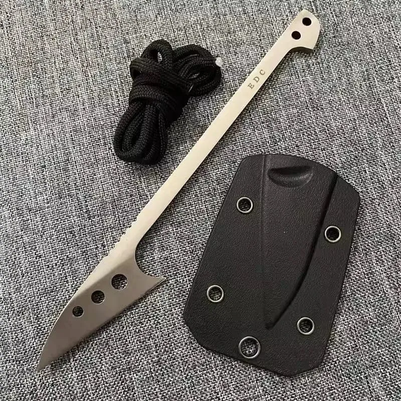 9Cr18Mov Edelstahl Axt Klinge Kinfe Anhänger Outdoor Dekorationen Halskette Armband Camping Ausrüstung EDC Werkzeuge K-mantel Perle Chai