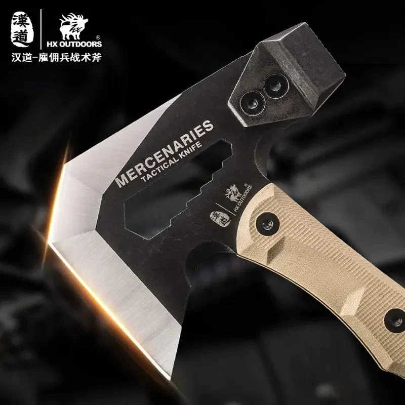HX Tactical Engineer Axe Rescue Camp Artillery Fire Rescue Axe Hammer Überlebens-Feuerwehr-Campingbedarf Axt Tomahawk