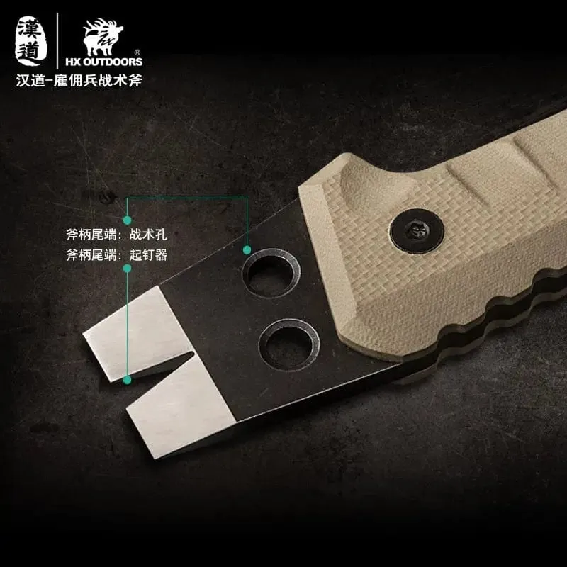 HX Tactical Engineer Axe Rescue Camp Artillery Fire Rescue Axe Hammer Überlebens-Feuerwehr-Campingbedarf Axt Tomahawk
