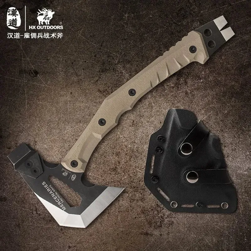 HX Tactical Engineer Axe Rescue Camp Artillery Fire Rescue Axe Hammer Überlebens-Feuerwehr-Campingbedarf Axt Tomahawk