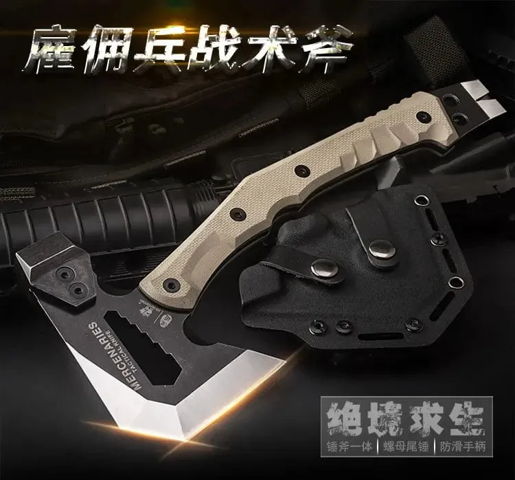HX Tactical Engineer Axe Rescue Camp Artillery Fire Rescue Axe Hammer Überlebens-Feuerwehr-Campingbedarf Axt Tomahawk
