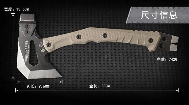 HX Tactical Engineer Axe Rescue Camp Artillery Fire Rescue Axe Hammer Überlebens-Feuerwehr-Campingbedarf Axt Tomahawk